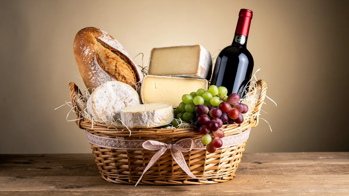 Cesta de queijos e vinhos: como montar (passo a passo + proporções)